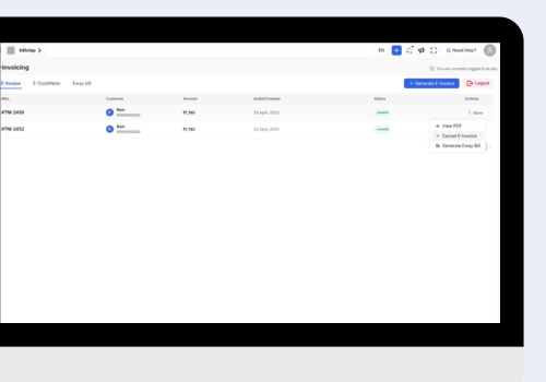 e-Invoice cancellation