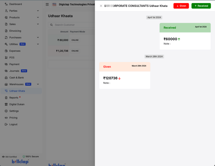 BillClap GST billing software preview
