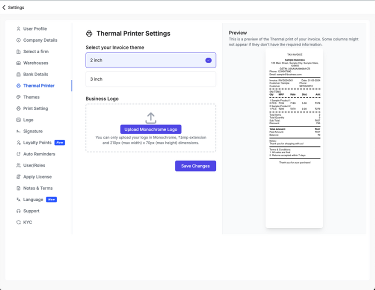 BillClap GST billing software preview